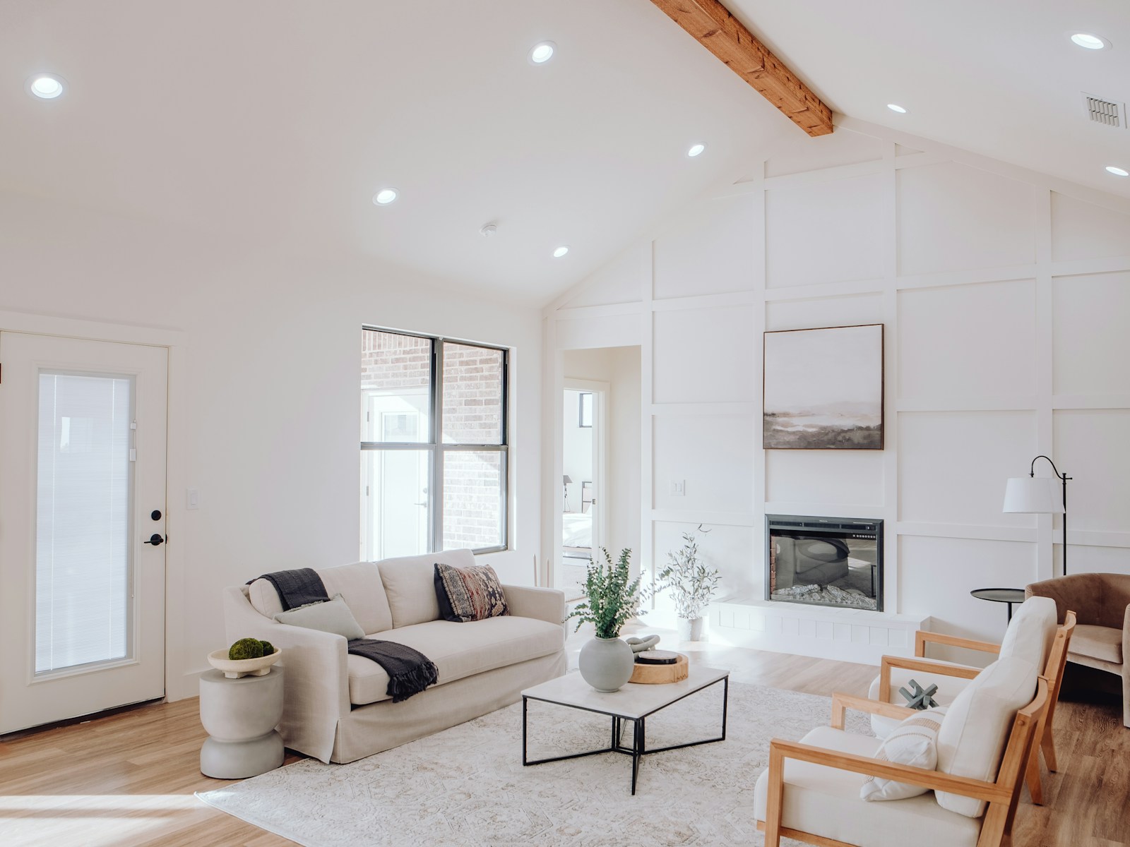 A bright living room with comfortable seating